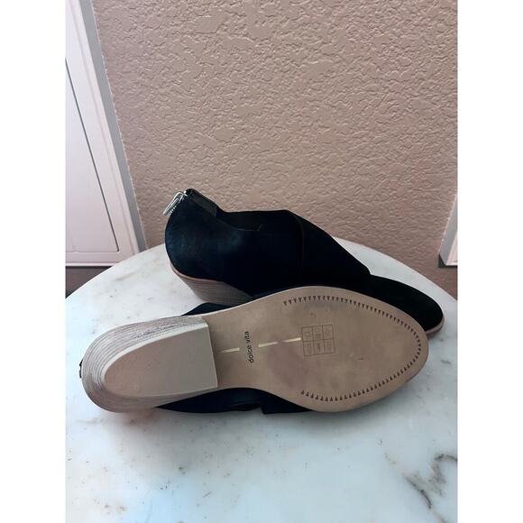 Dolce Vita Cross Front Leather Booties Boots 7.5 Black - Picture 4 of 5